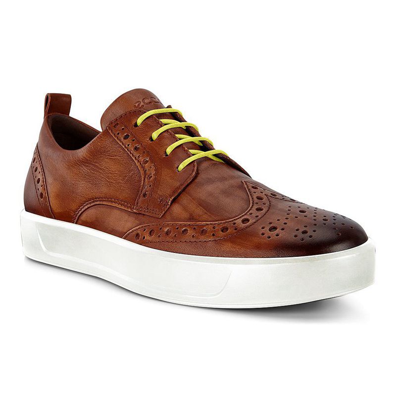 Men Casual Ecco Soft 8 M - Sneakers Brown - India ZCHFPT415